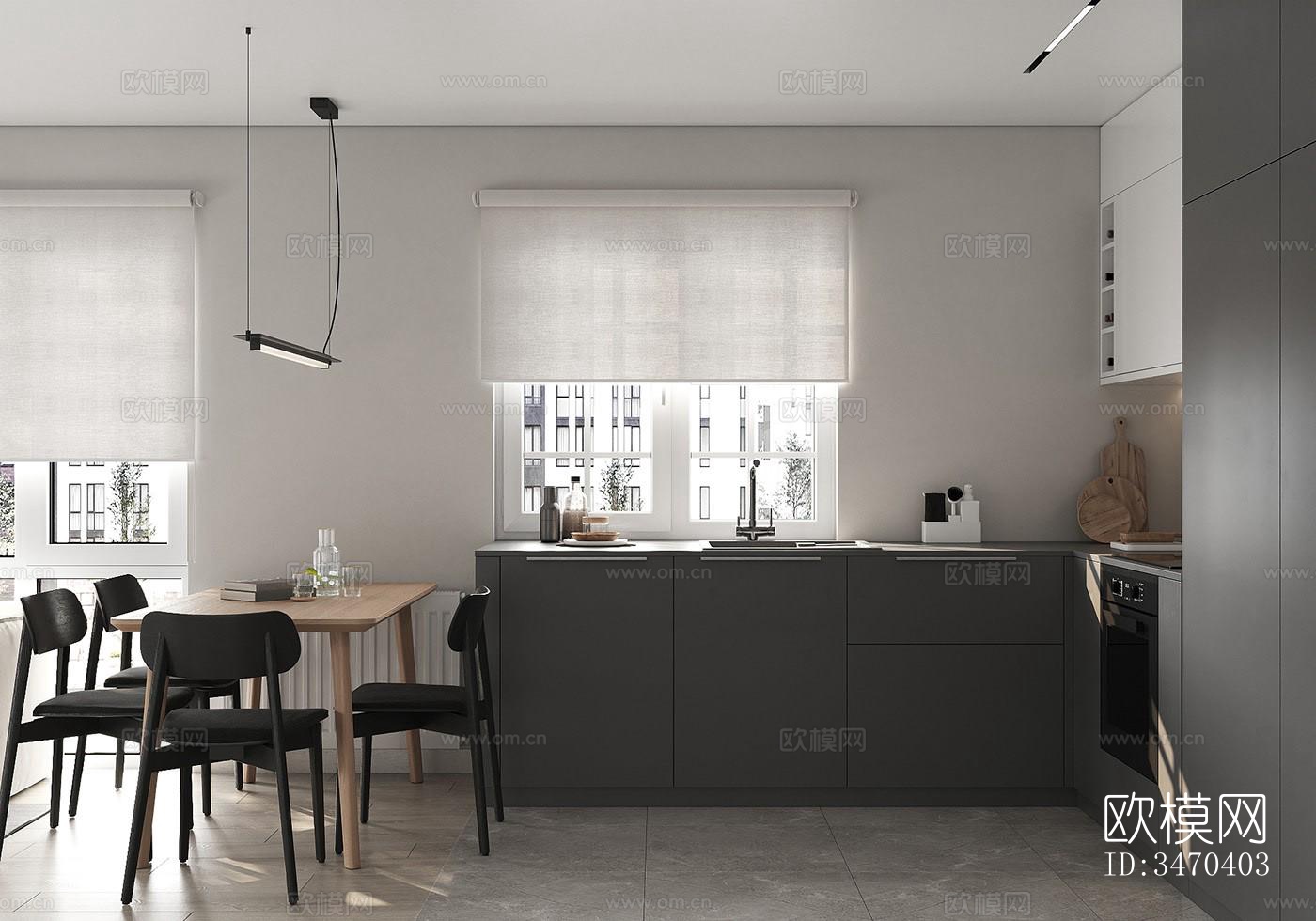 现代平层效果图下载（渲染图11）