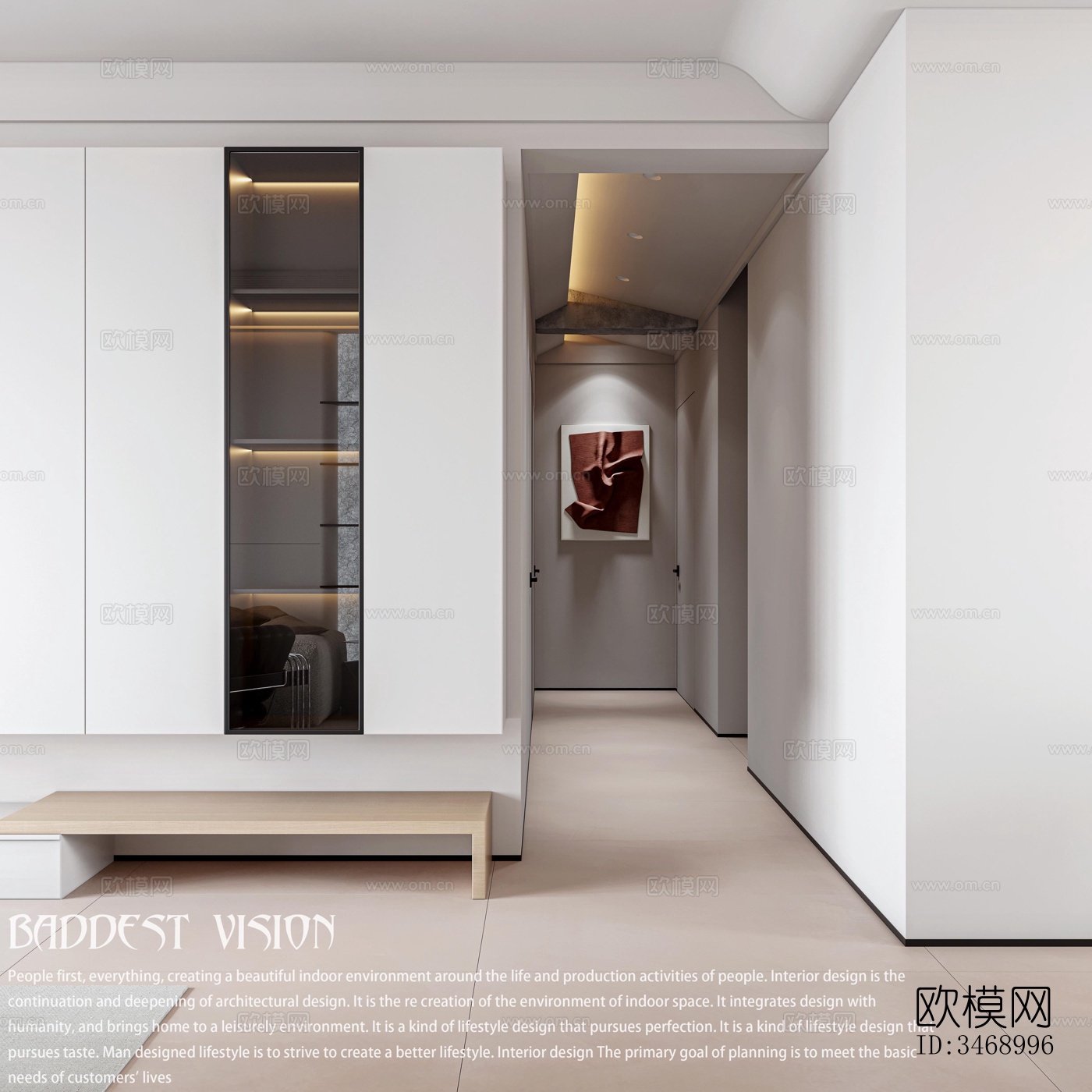 现代平层效果图下载（渲染图5）