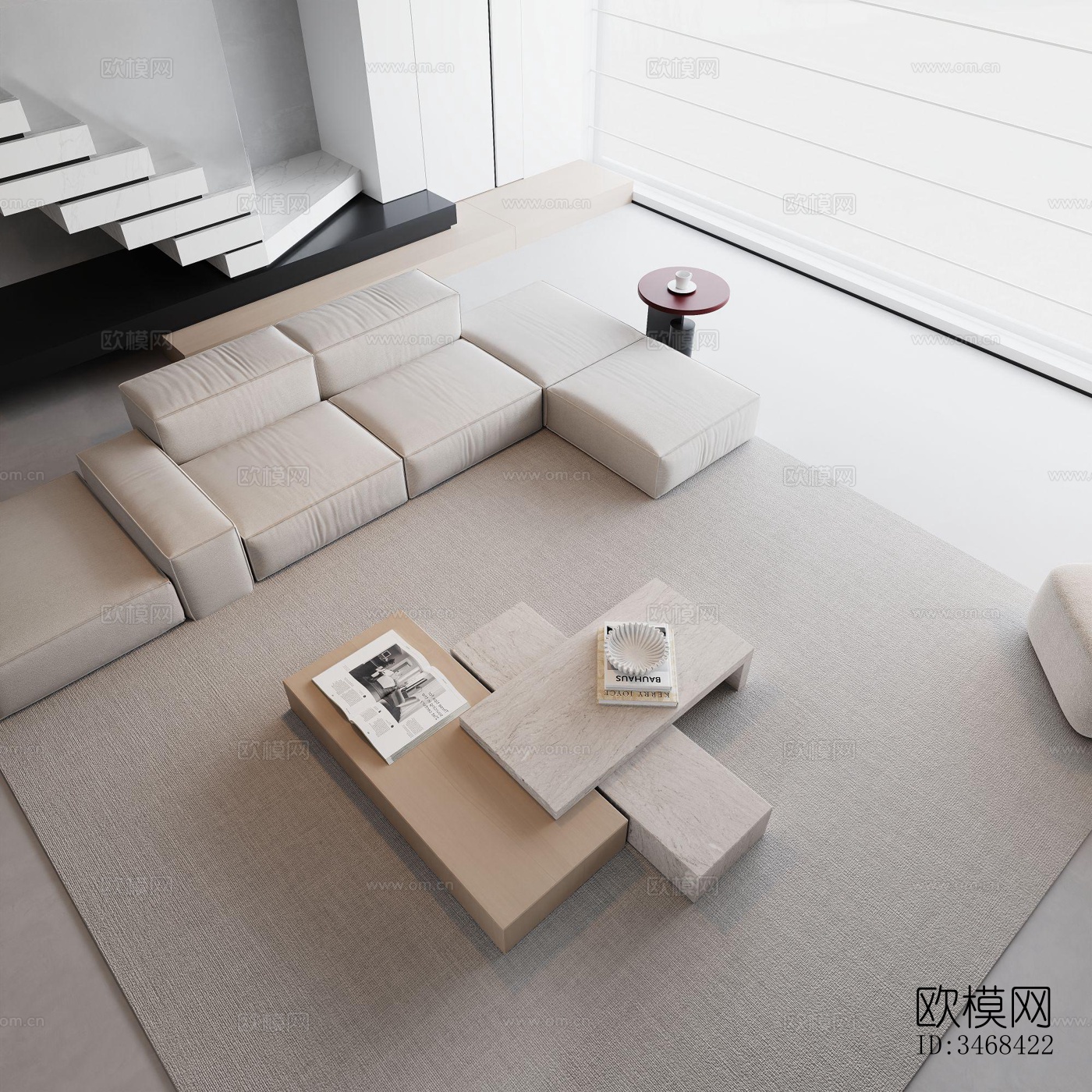 現(xiàn)代平層效果圖下載（渲染圖18）