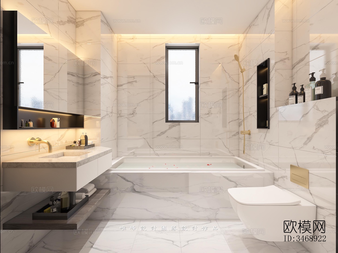 现代平层效果图下载（渲染图4）