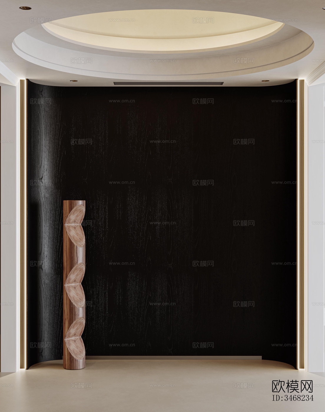 现代大平层效果图下载（渲染图15）