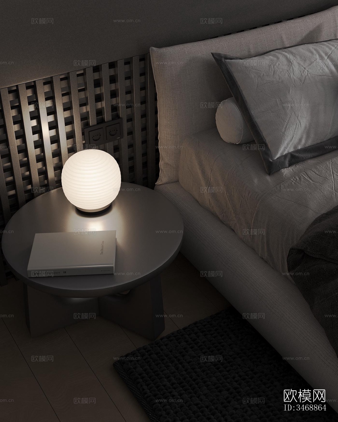 现代平层效果图下载（渲染图4）