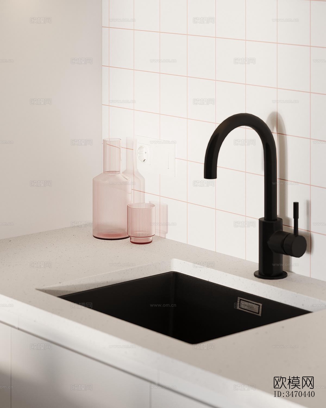 现代平层效果图下载（渲染图16）