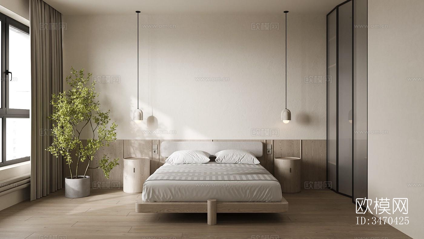 现代平层效果图下载（渲染图3）