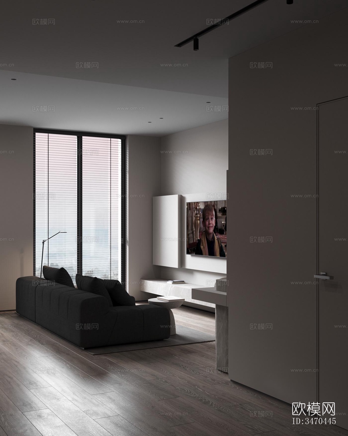 现代平层效果图下载（渲染图2）