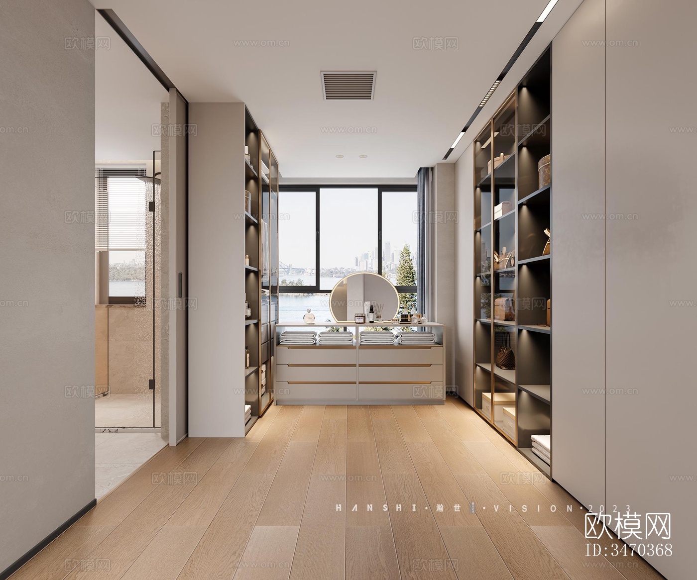 现代平层效果图下载（渲染图6）