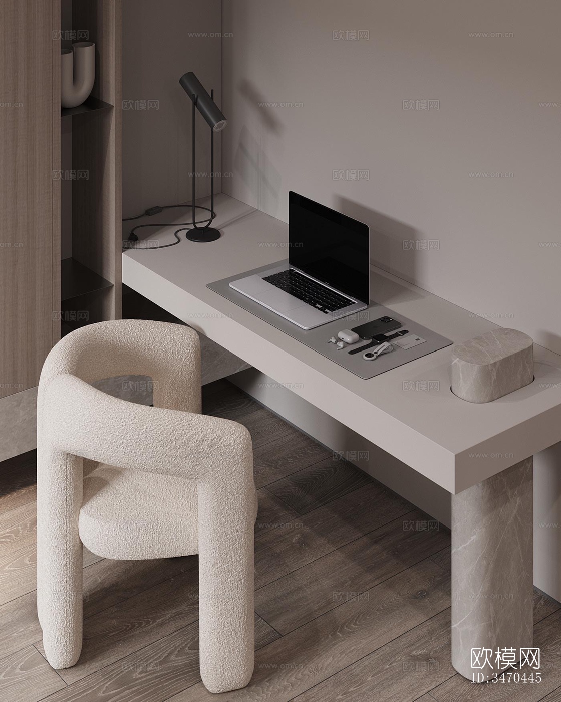 现代平层效果图下载（渲染图3）