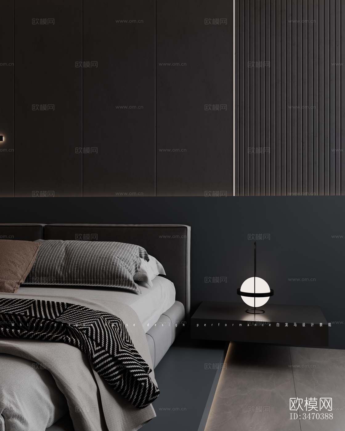 现代平层效果图下载（渲染图4）