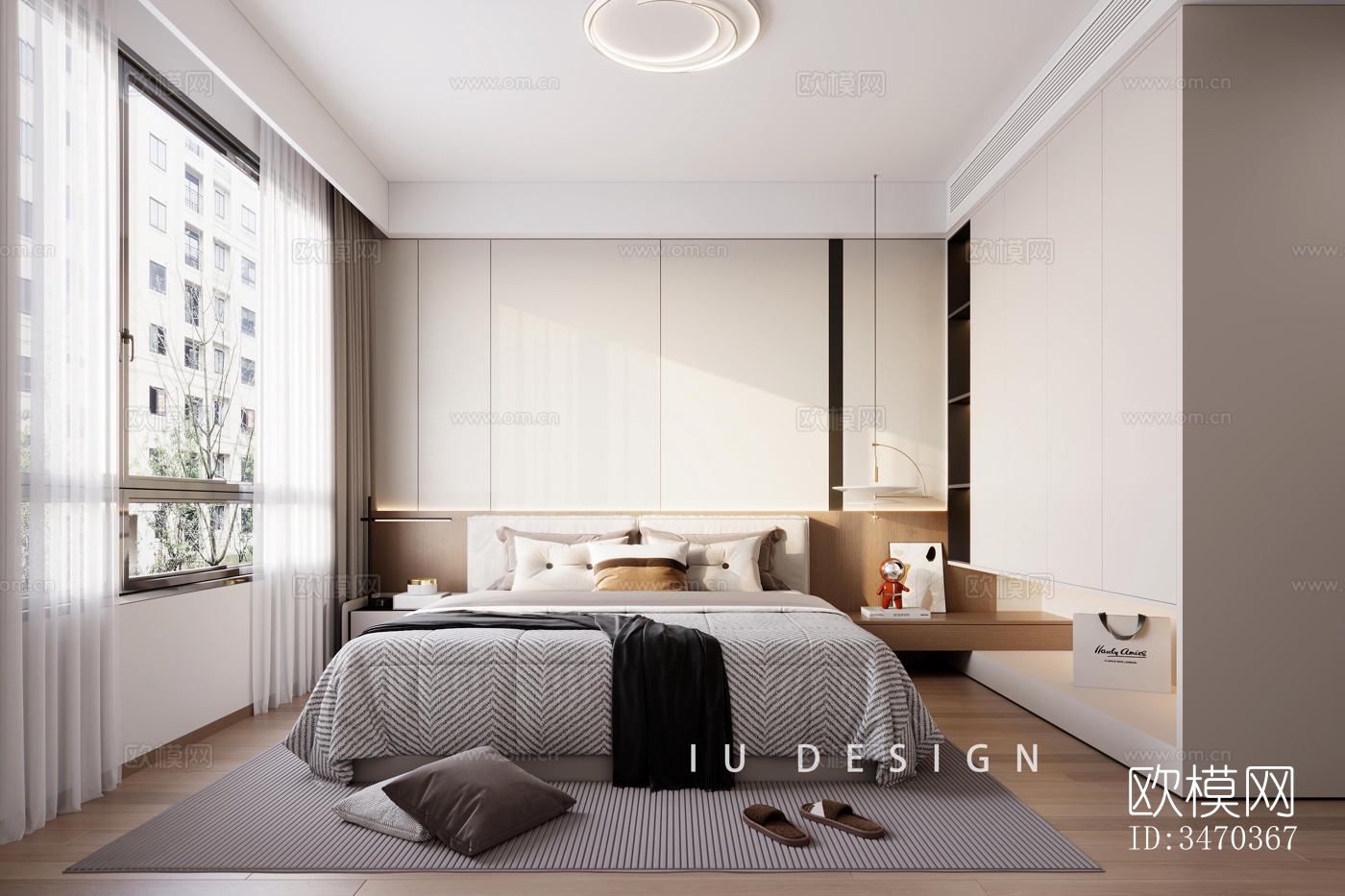 现代平层效果图下载（渲染图6）