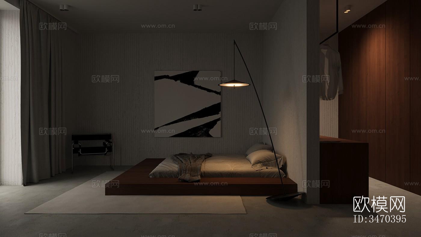 现代平层效果图下载（渲染图3）