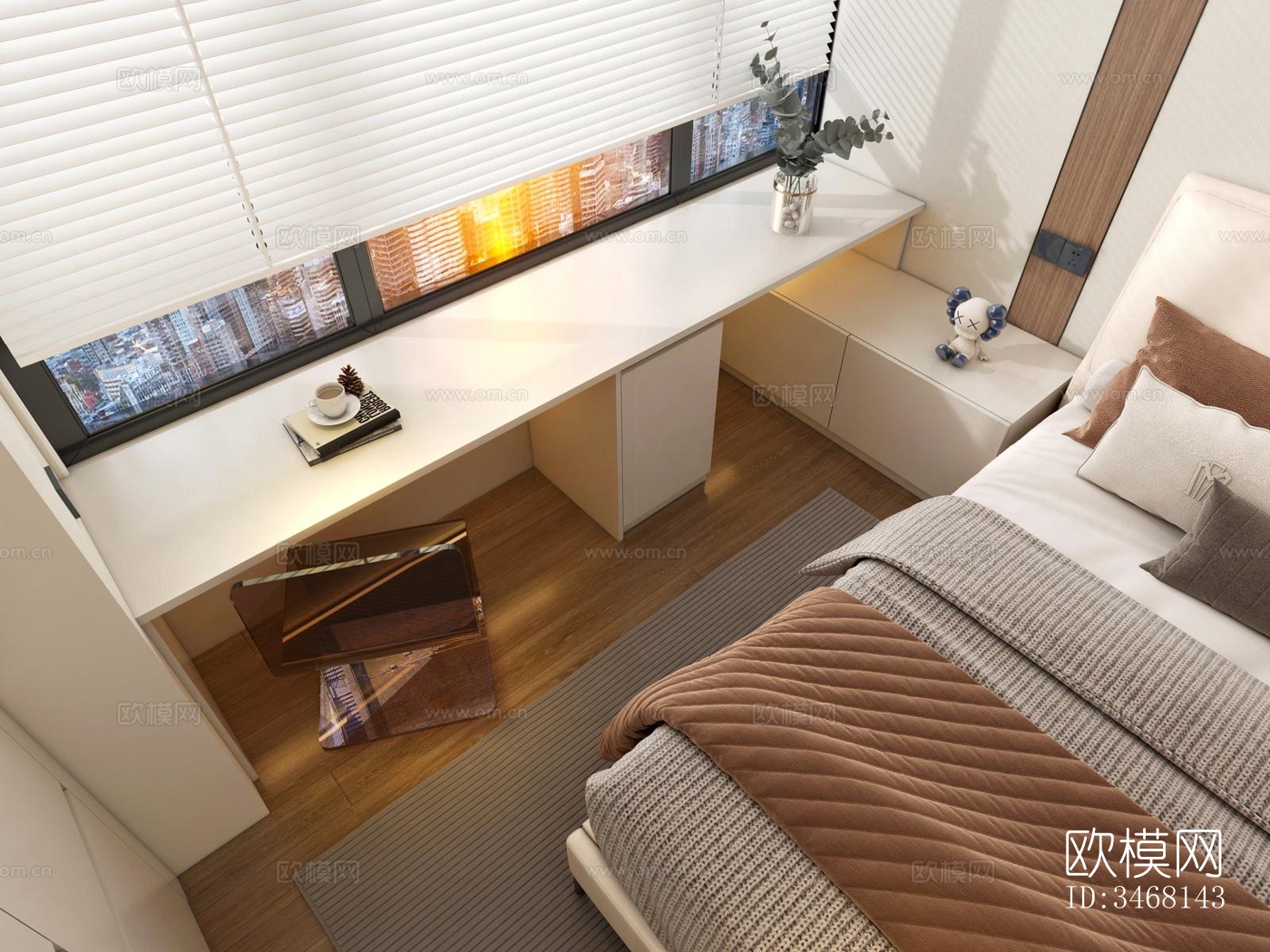 现代大平层效果图下载（渲染图15）