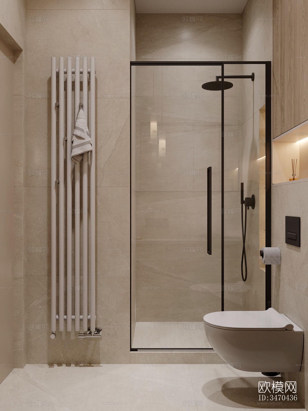 现代平层效果图下载（渲染图6）