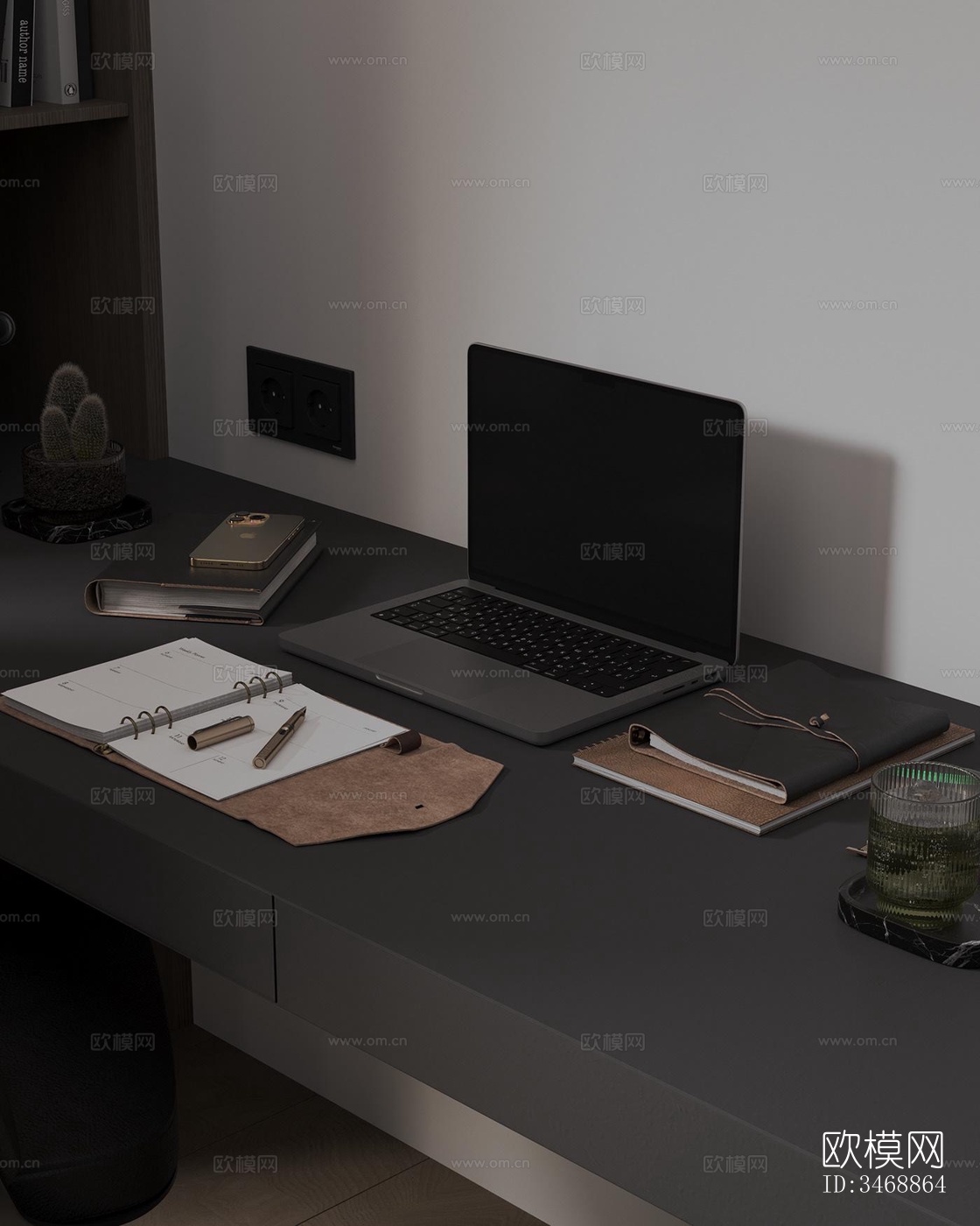 现代平层效果图下载（渲染图6）