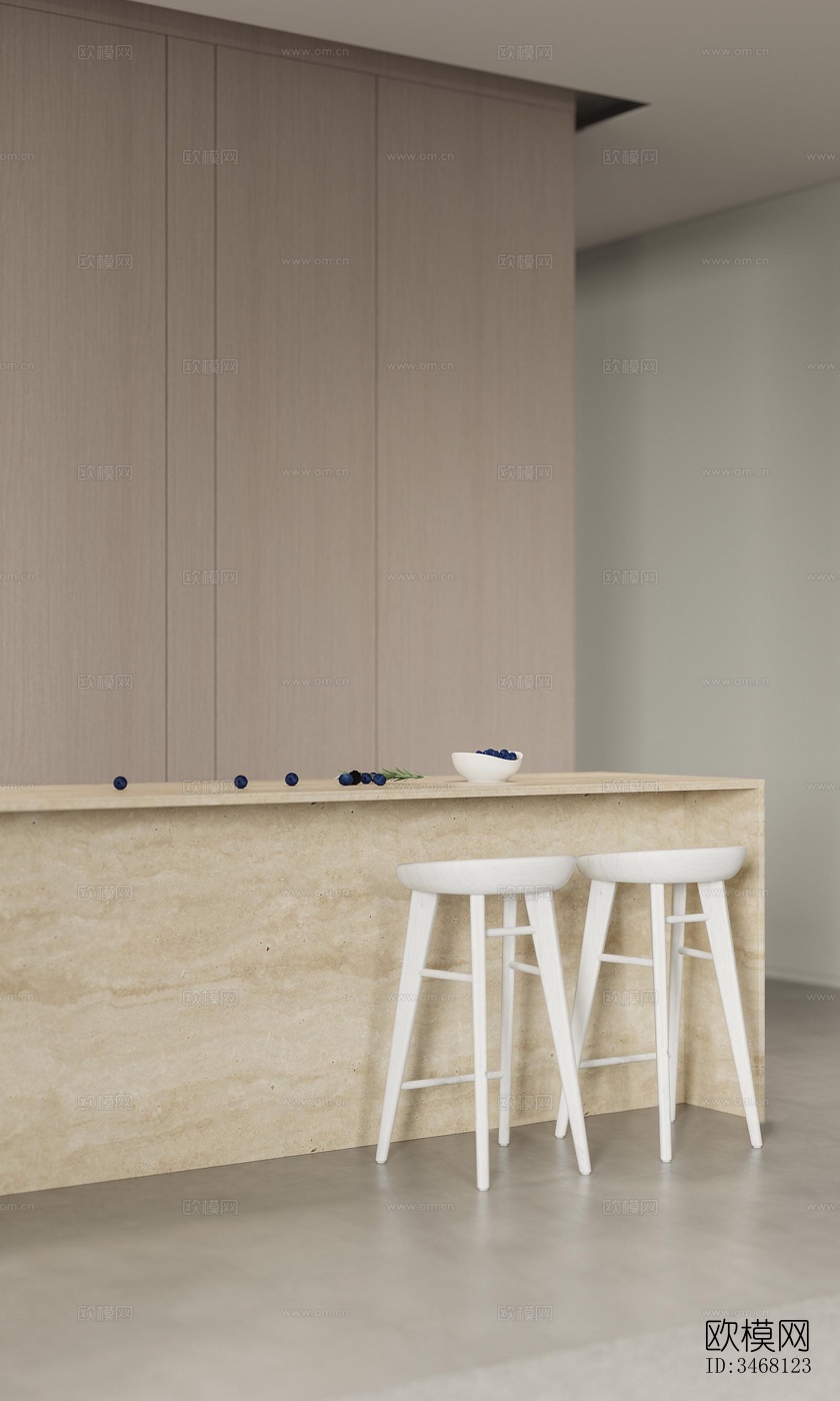 现代大平层效果图下载（渲染图2）