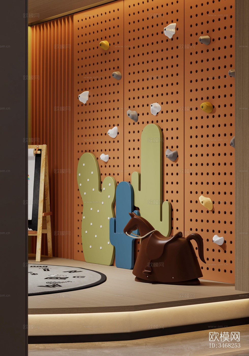 现代大平层效果图下载（渲染图5）