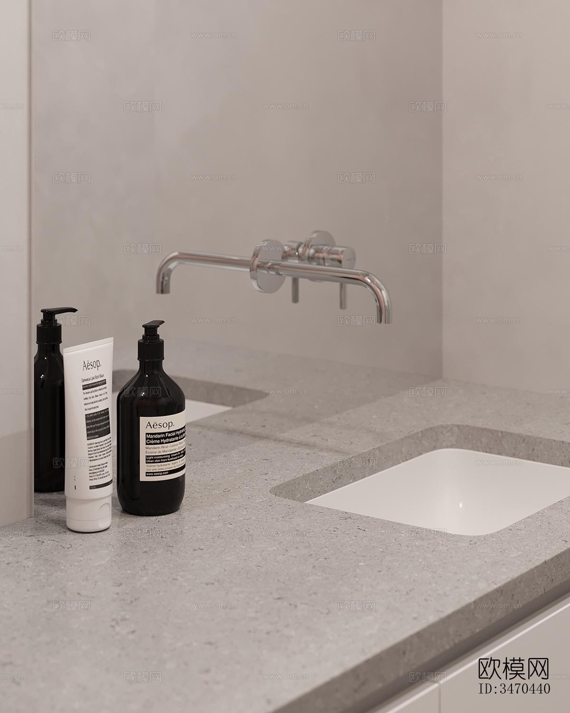 现代平层效果图下载（渲染图8）