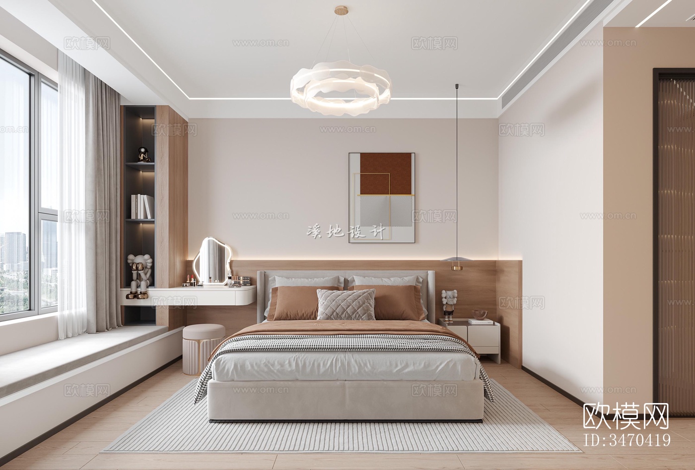 现代平层效果图下载（渲染图5）