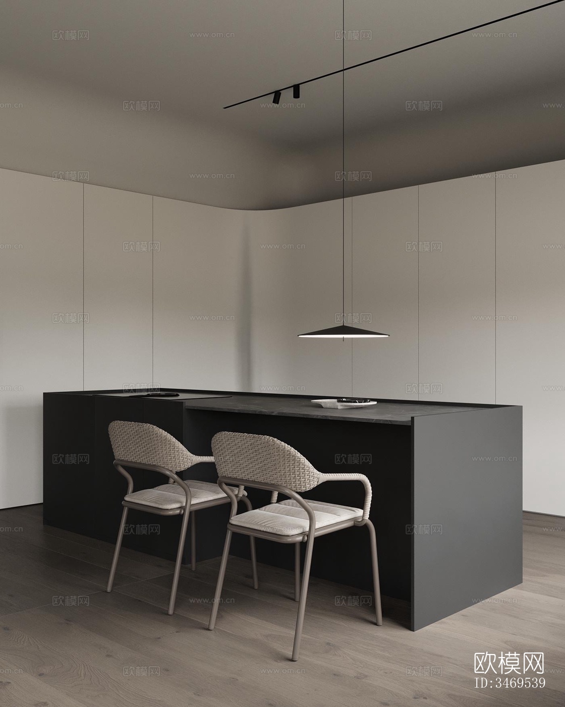 现代平层效果图下载（渲染图5）