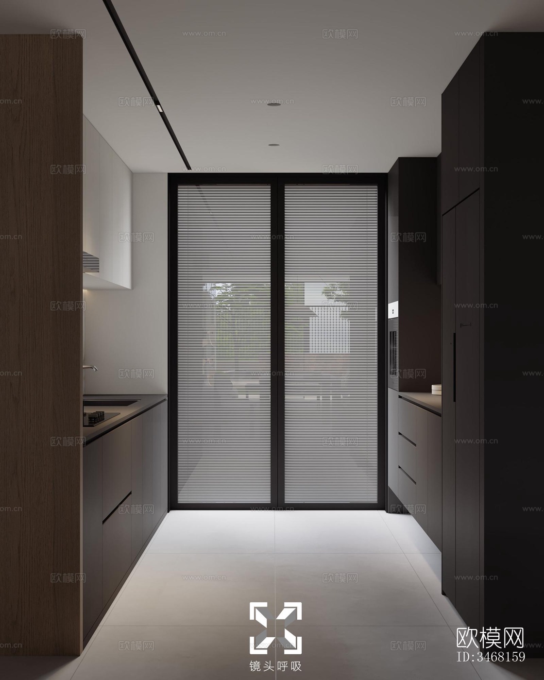 现代大平层效果图下载（渲染图7）