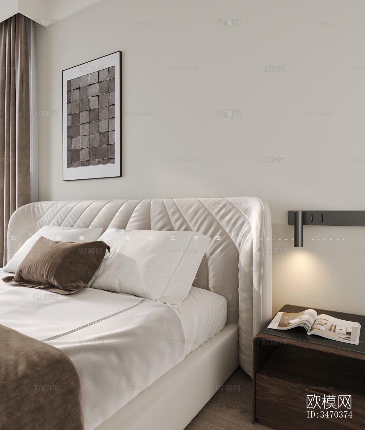 现代平层效果图下载（渲染图5）