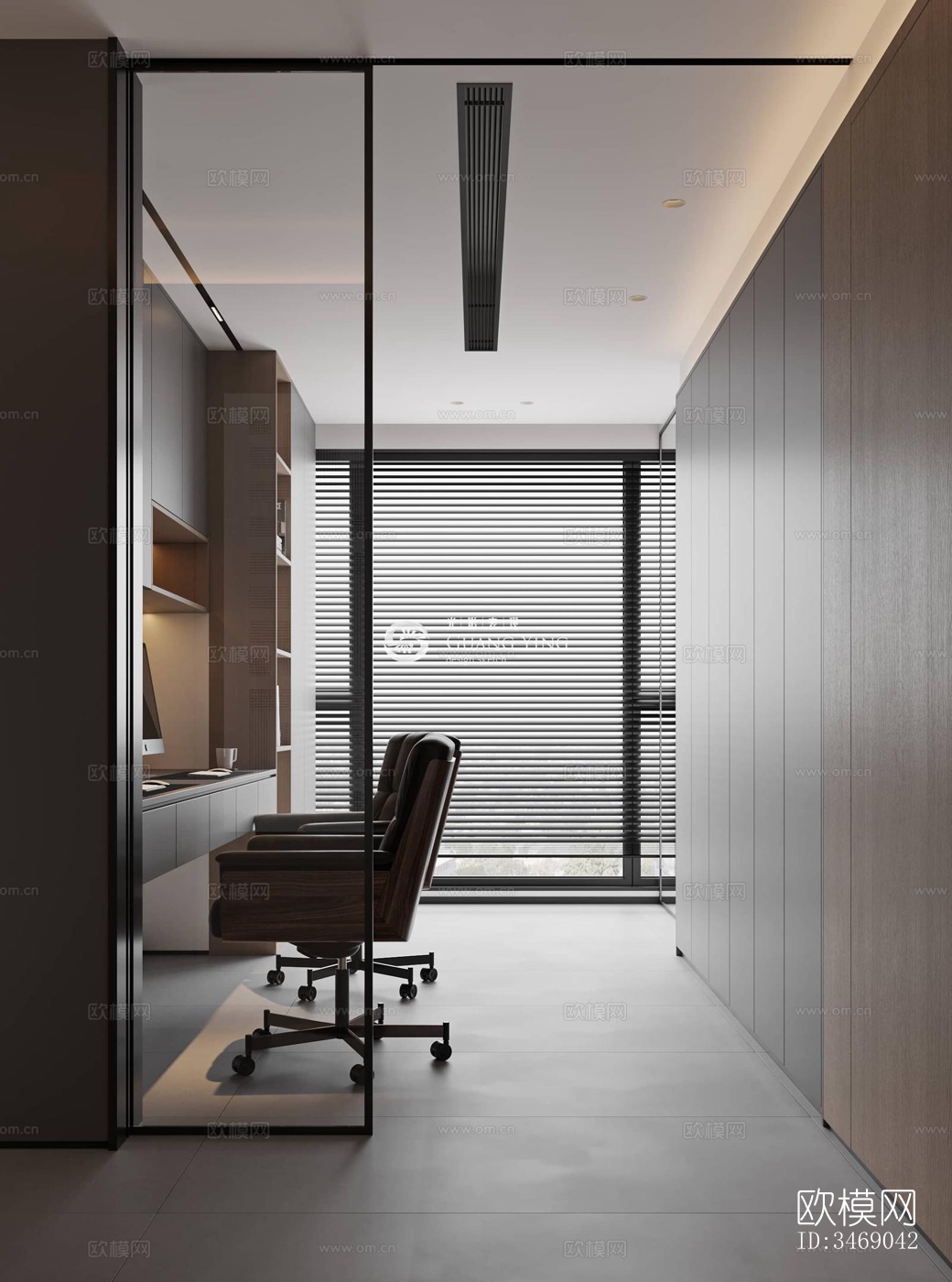 现代平层效果图下载（渲染图5）