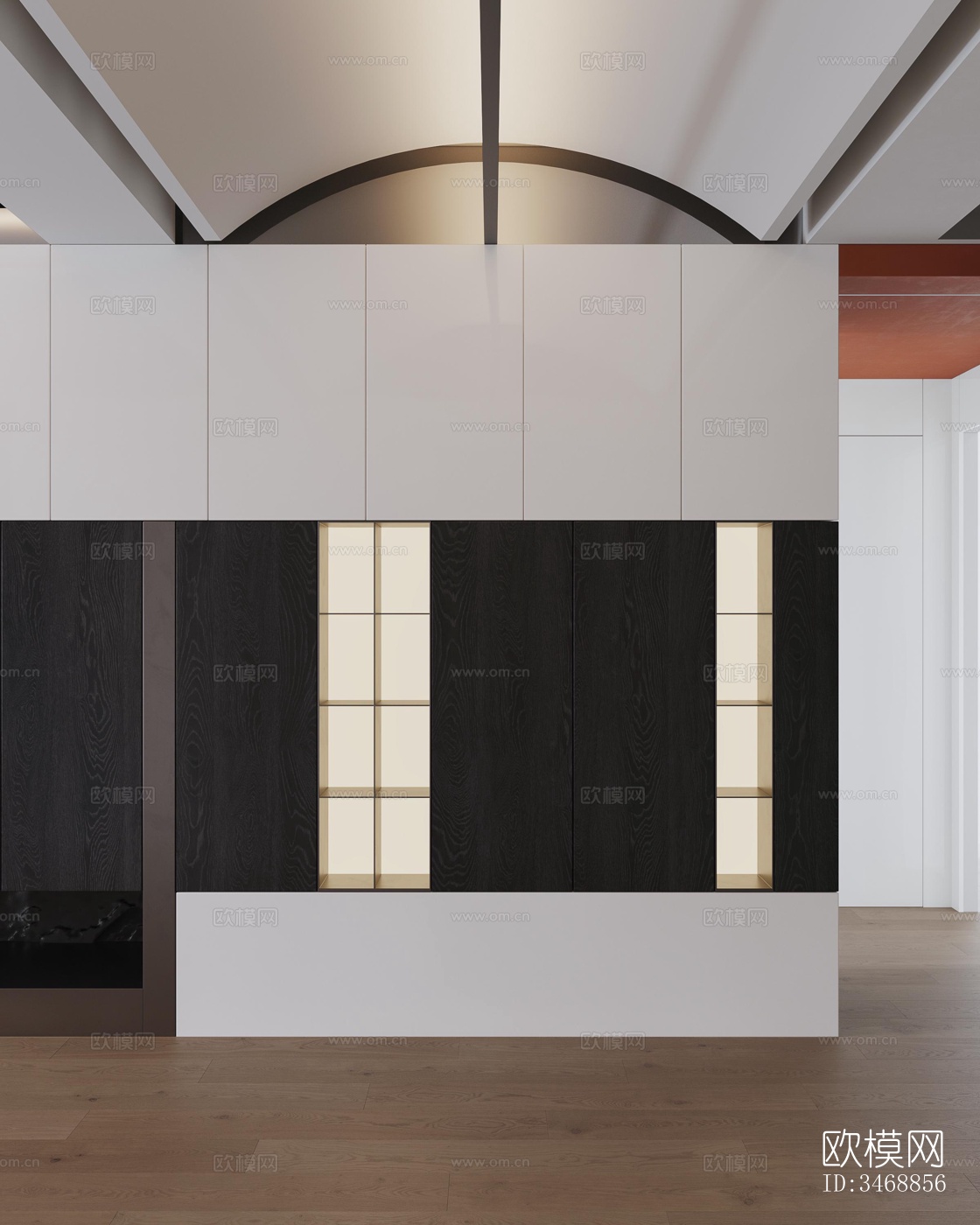 现代平层效果图下载（渲染图4）