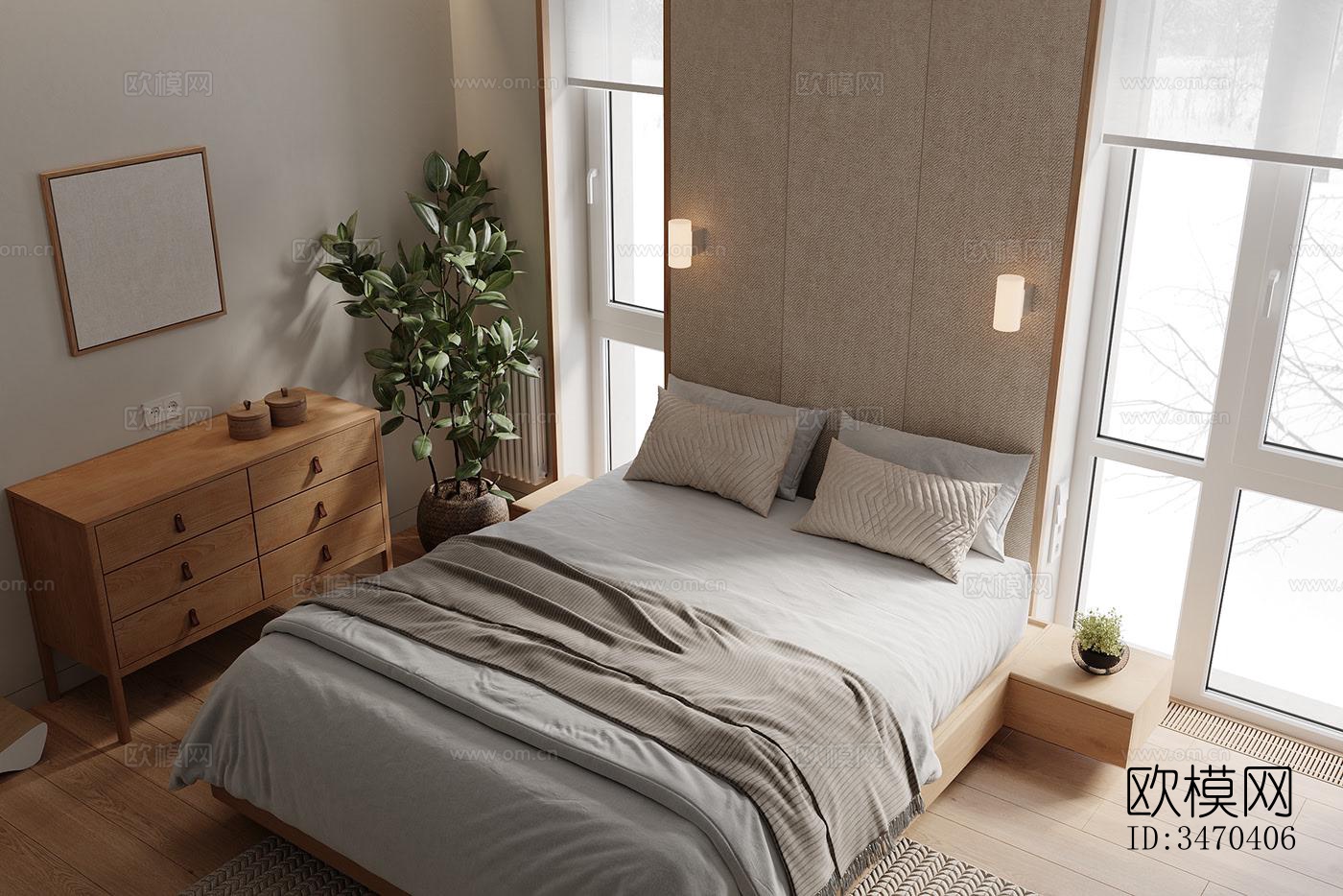 现代平层效果图下载（渲染图13）