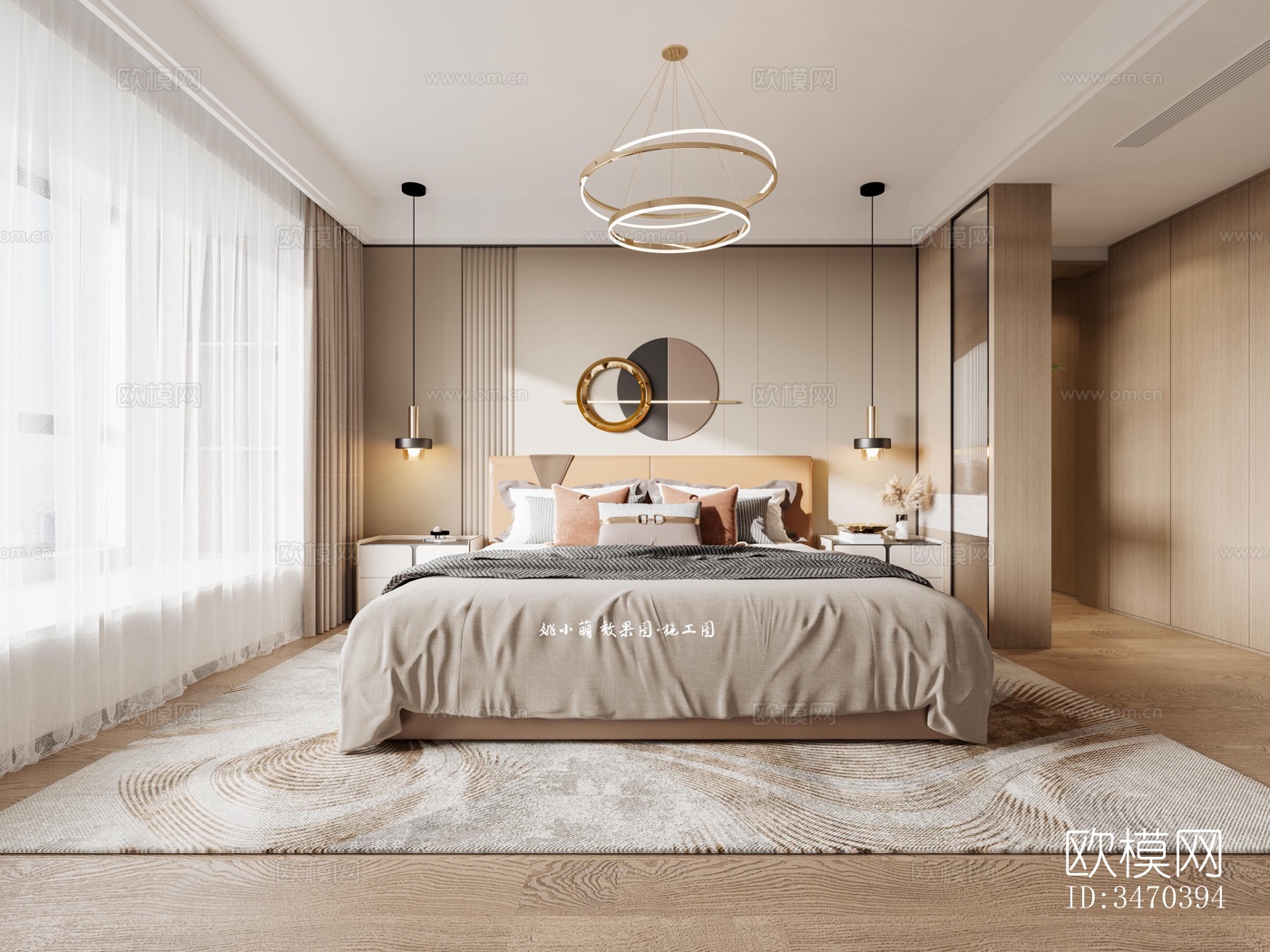 现代平层效果图下载（渲染图5）