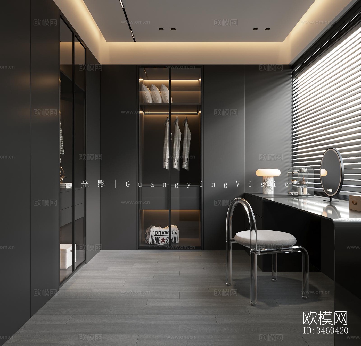 现代平层效果图下载（渲染图2）