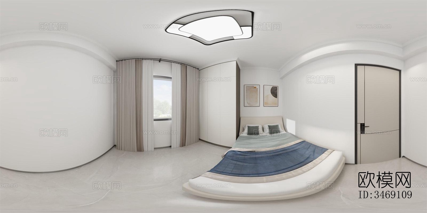 现代平层效果图下载（渲染图13）