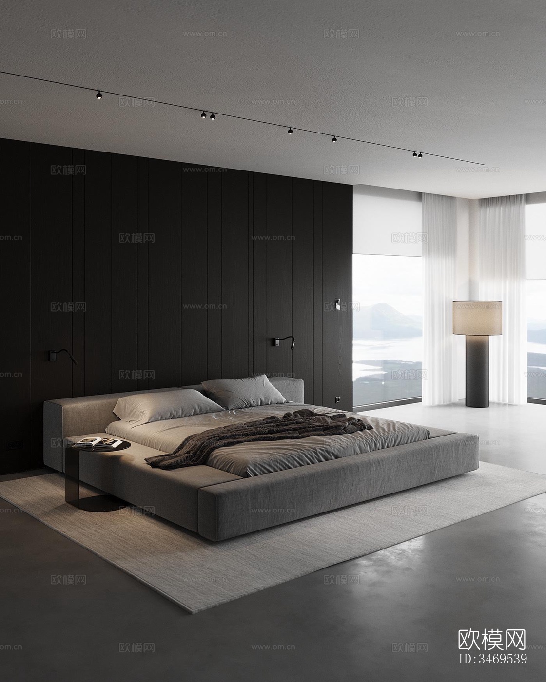 现代平层效果图下载（渲染图8）