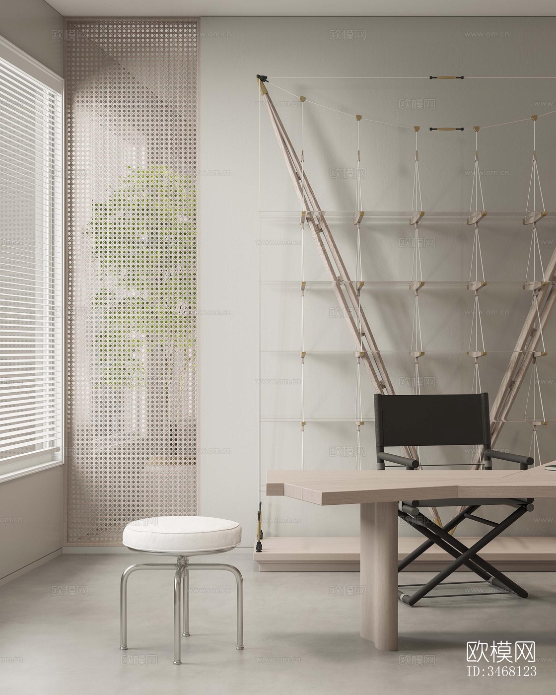 现代大平层效果图下载（渲染图11）