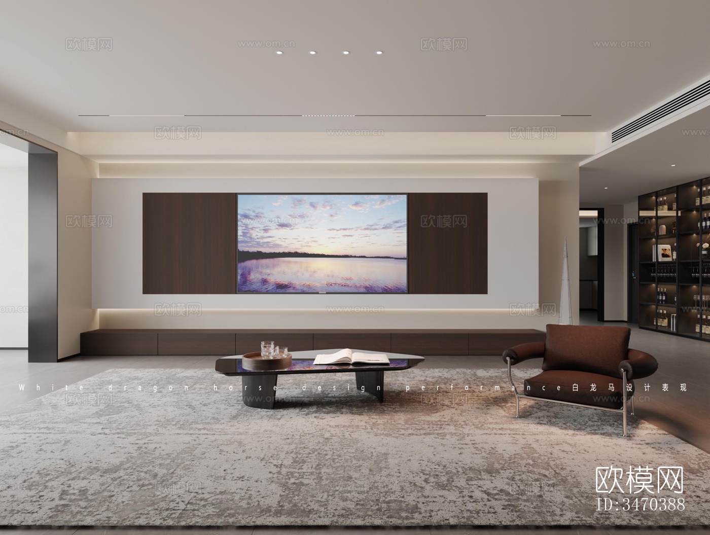 现代平层效果图下载（渲染图13）