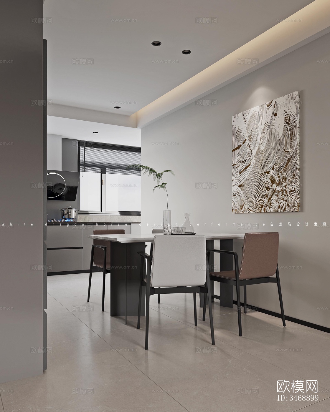 现代平层效果图下载（渲染图11）