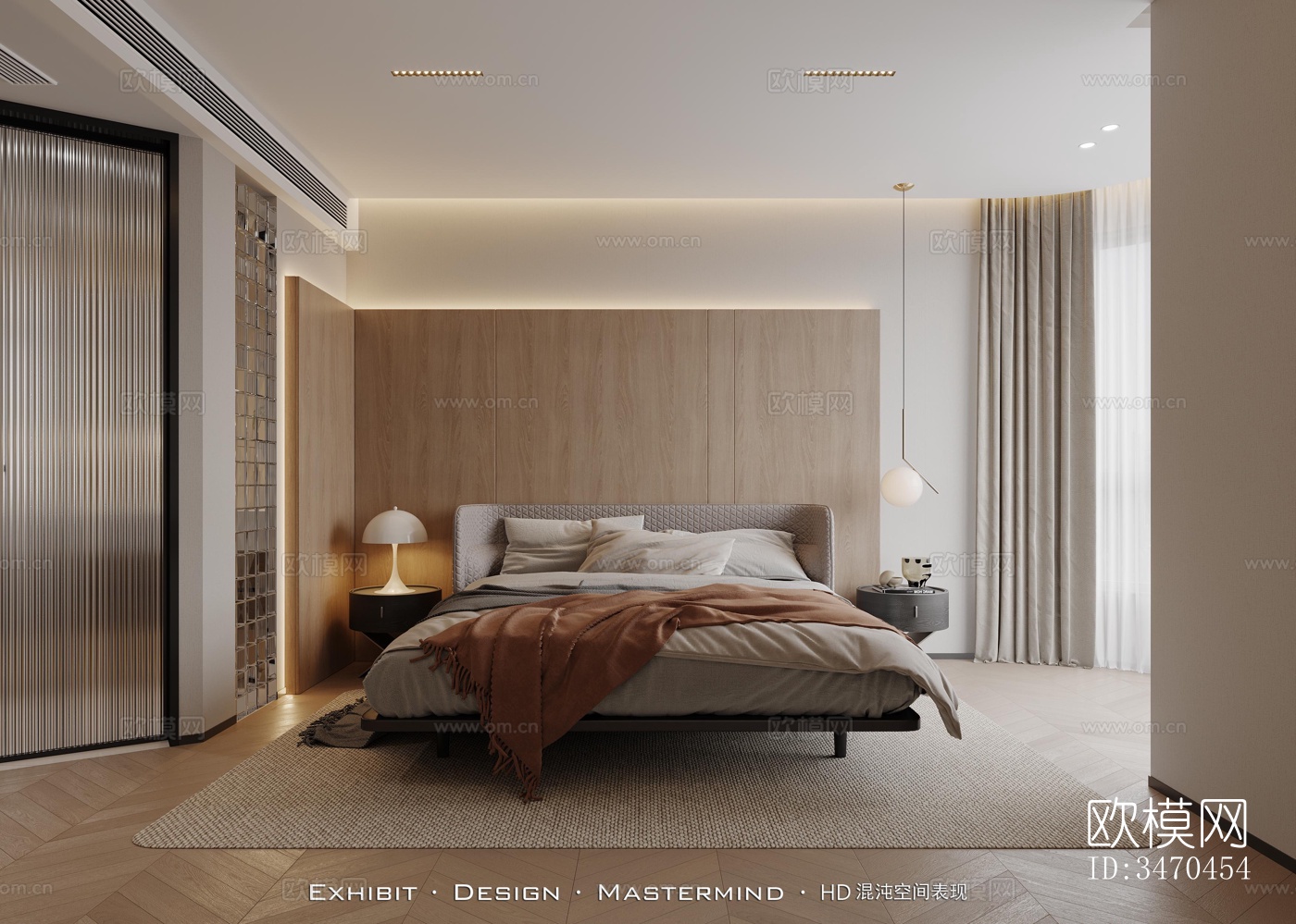 现代平层效果图下载（渲染图5）