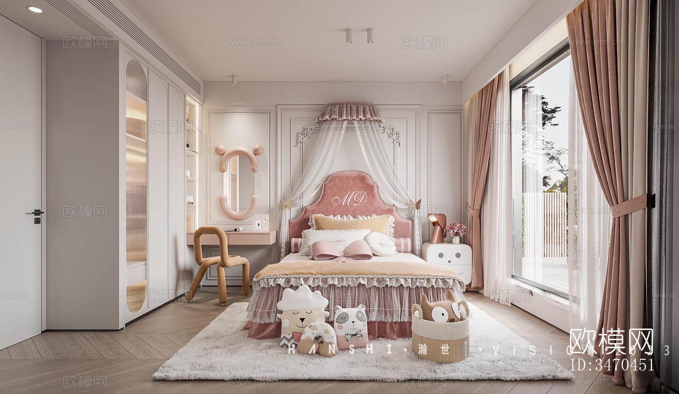 现代平层效果图下载（渲染图8）