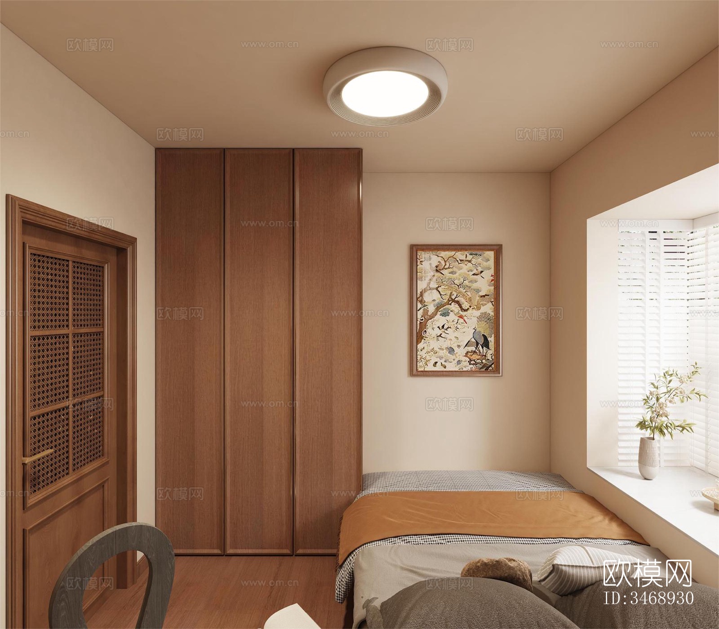 现代平层效果图下载（渲染图12）