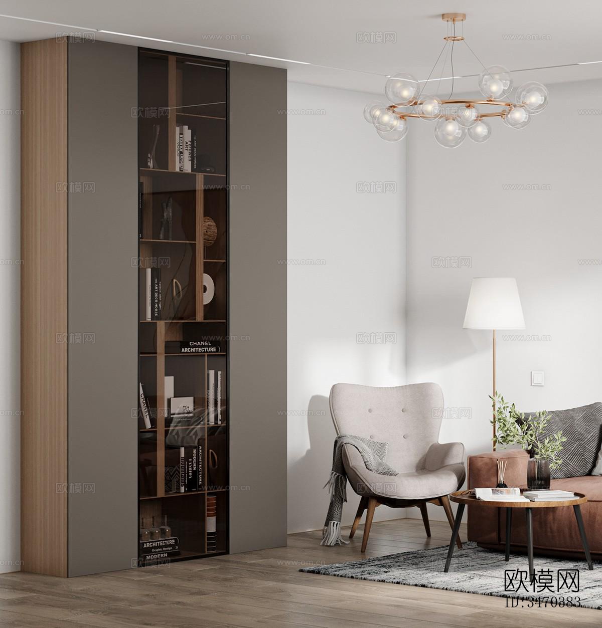 现代平层效果图下载（渲染图7）