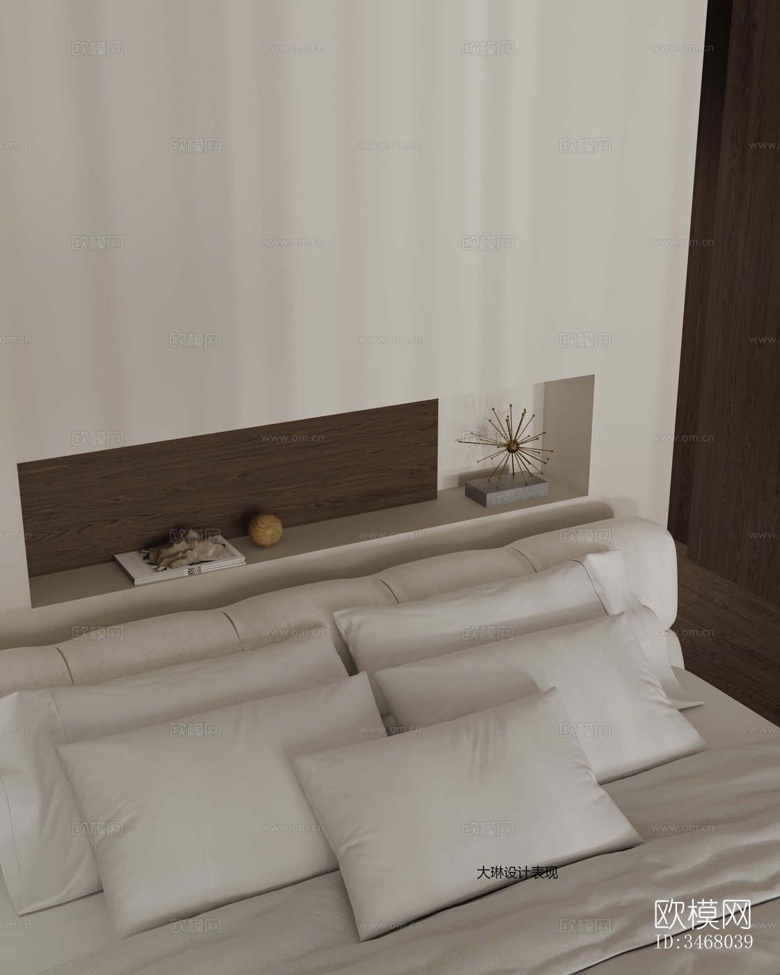 现代大平层效果图下载（渲染图5）