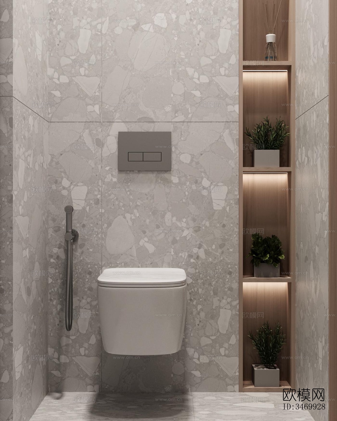 现代平层效果图下载（渲染图8）