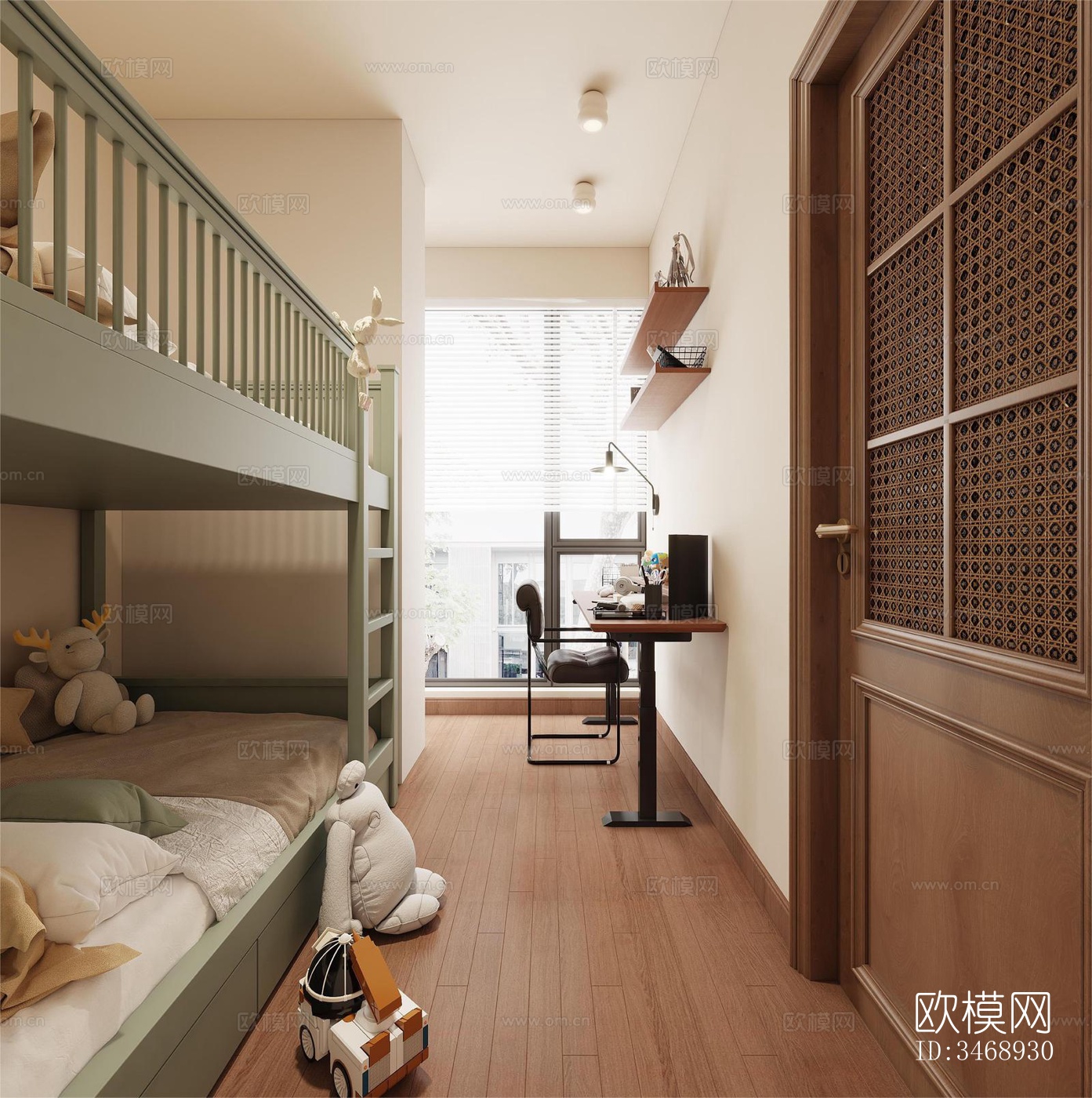 现代平层效果图下载（渲染图17）