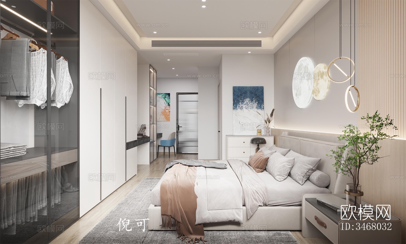 现代大平层效果图下载（渲染图8）