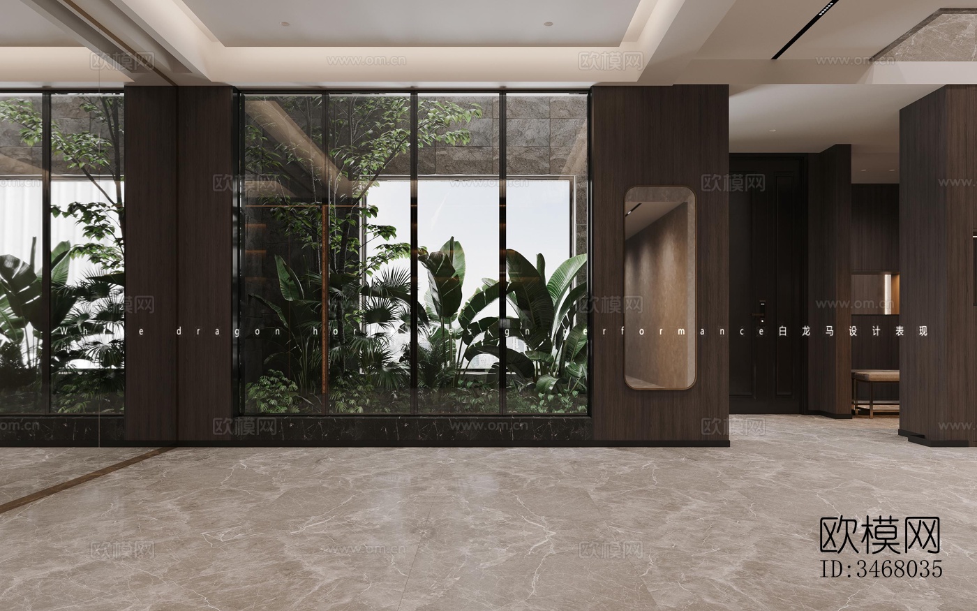 现代大平层效果图下载（渲染图8）