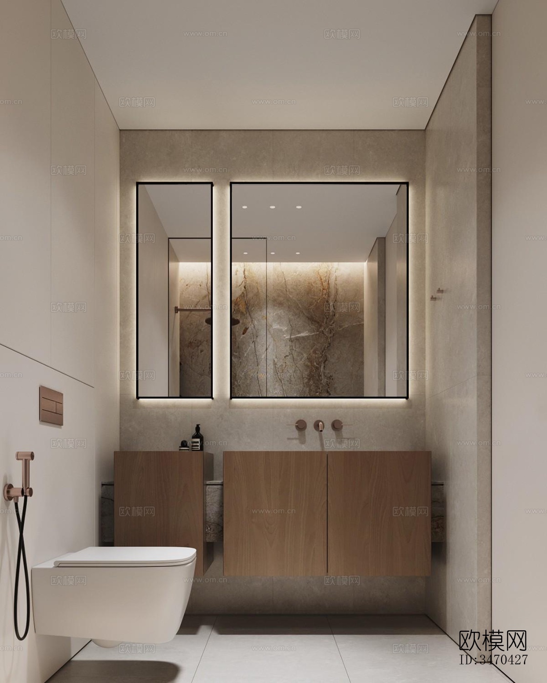 现代平层效果图下载（渲染图14）