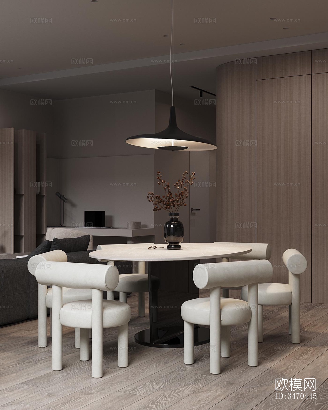 现代平层效果图下载（渲染图12）