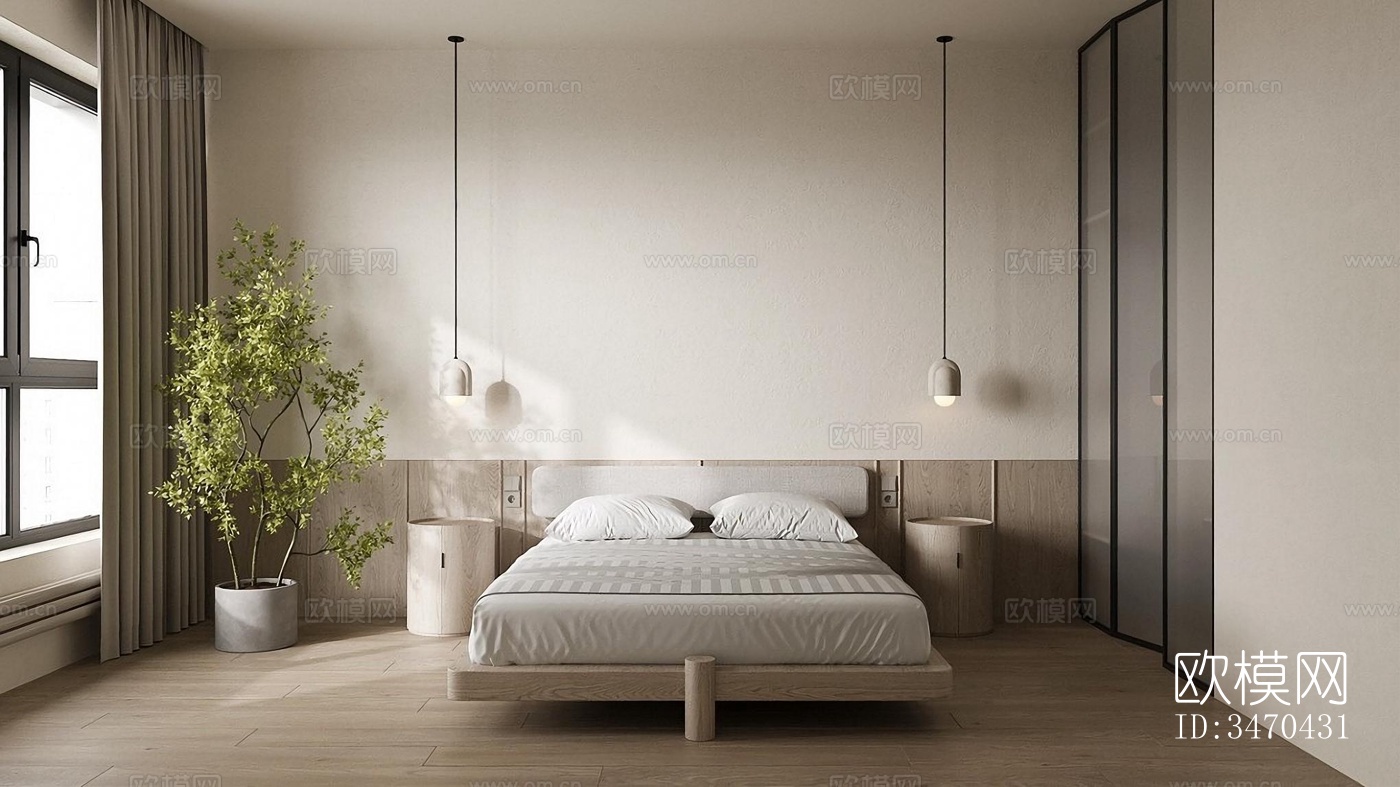 现代平层效果图下载（渲染图2）