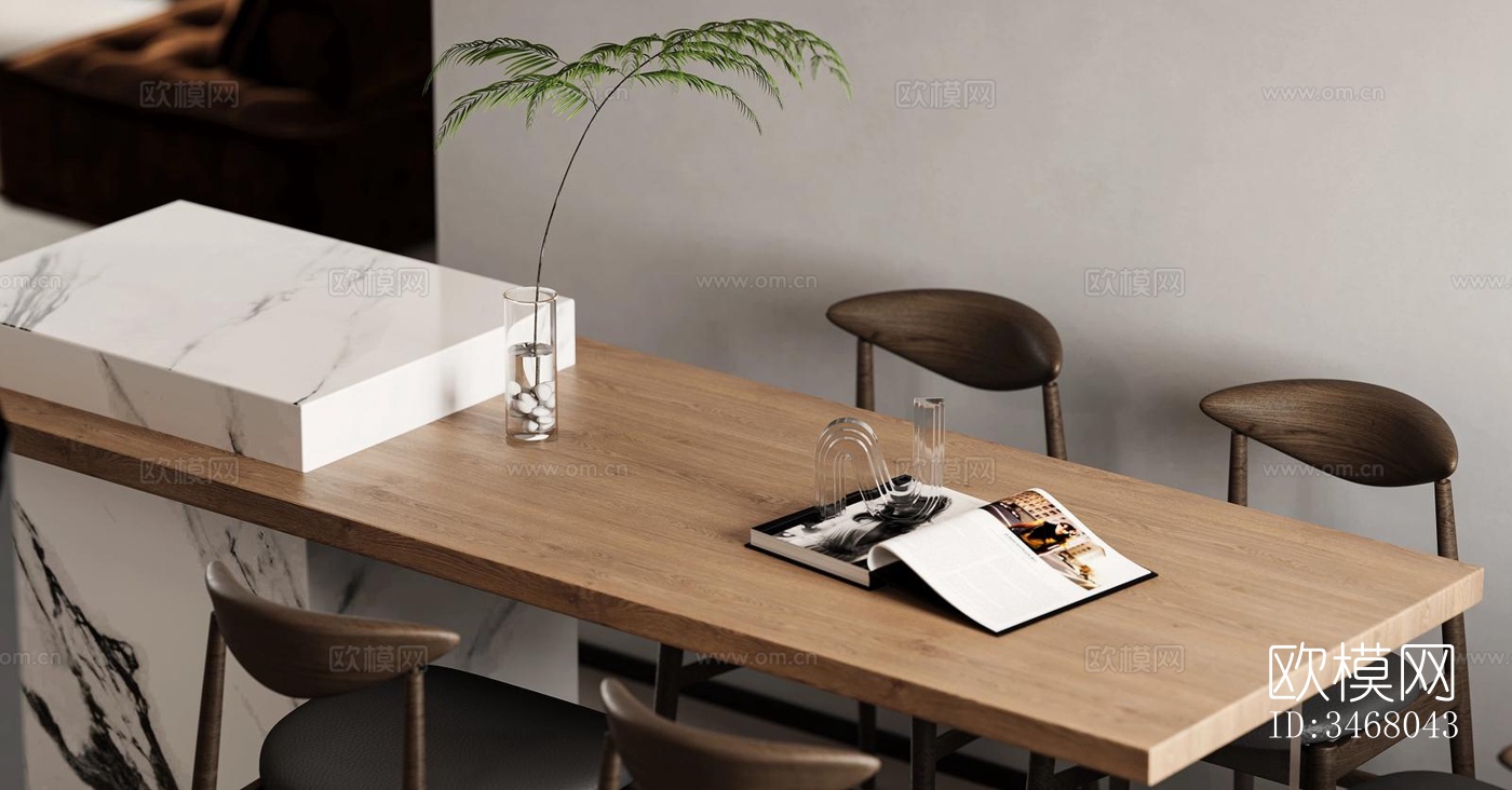 现代大平层效果图下载（渲染图8）