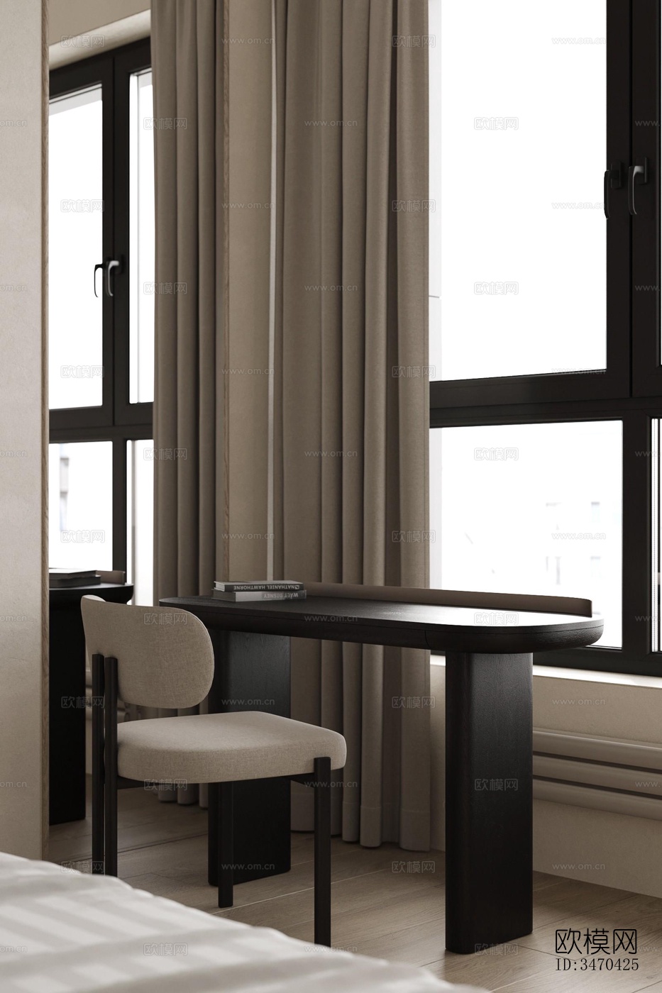 现代平层效果图下载（渲染图7）