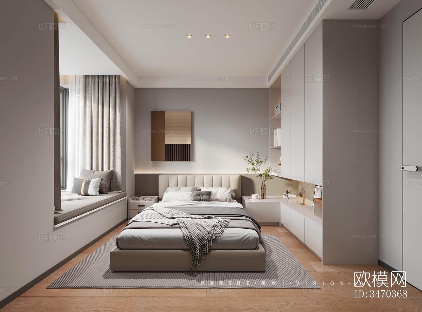 现代平层效果图下载（渲染图7）