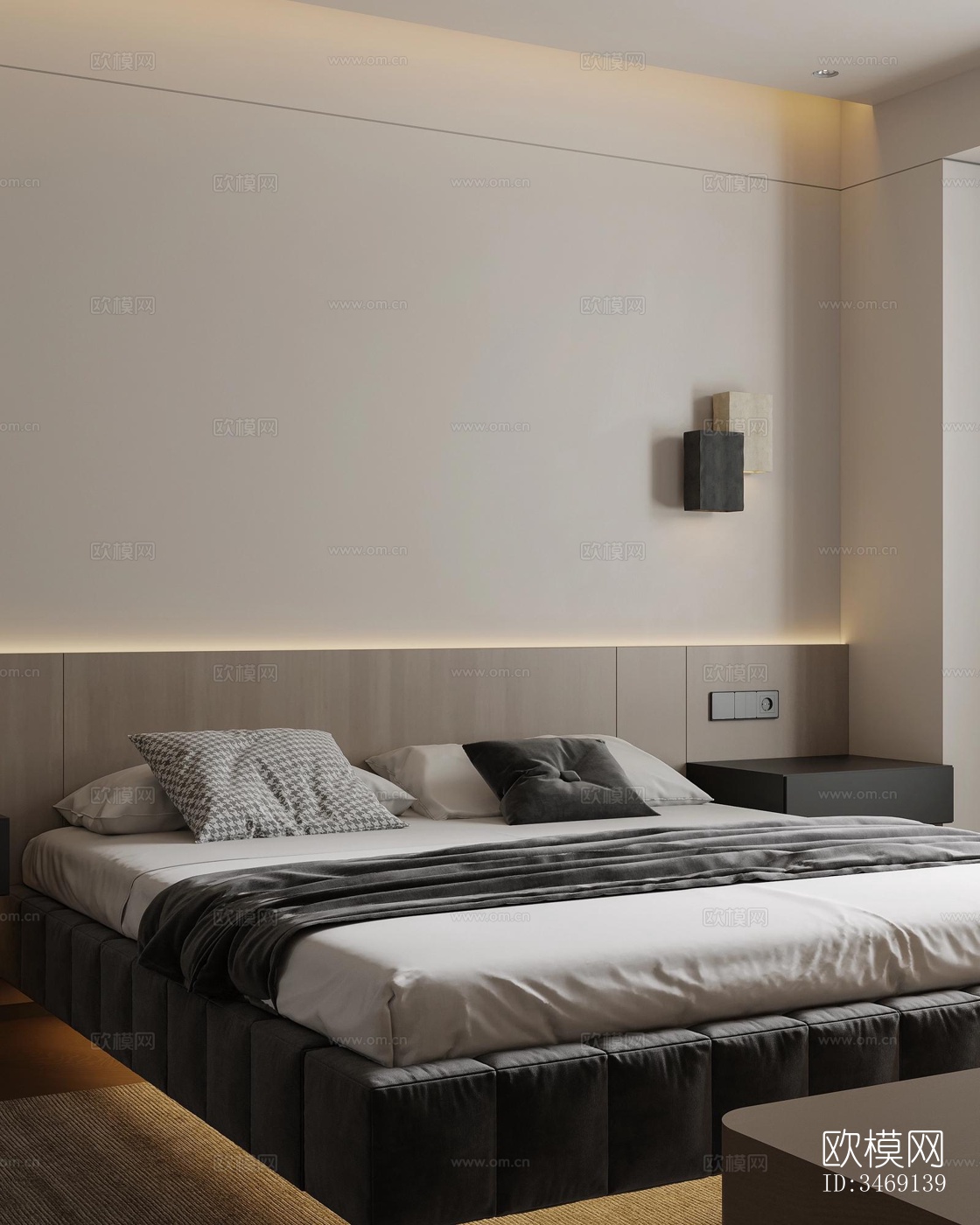 现代平层效果图下载（渲染图2）